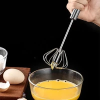 semi automatic egg beater handheld manual egg mixer stainless steel egg whisk kitchen aid baking accessories egg stirrer tools