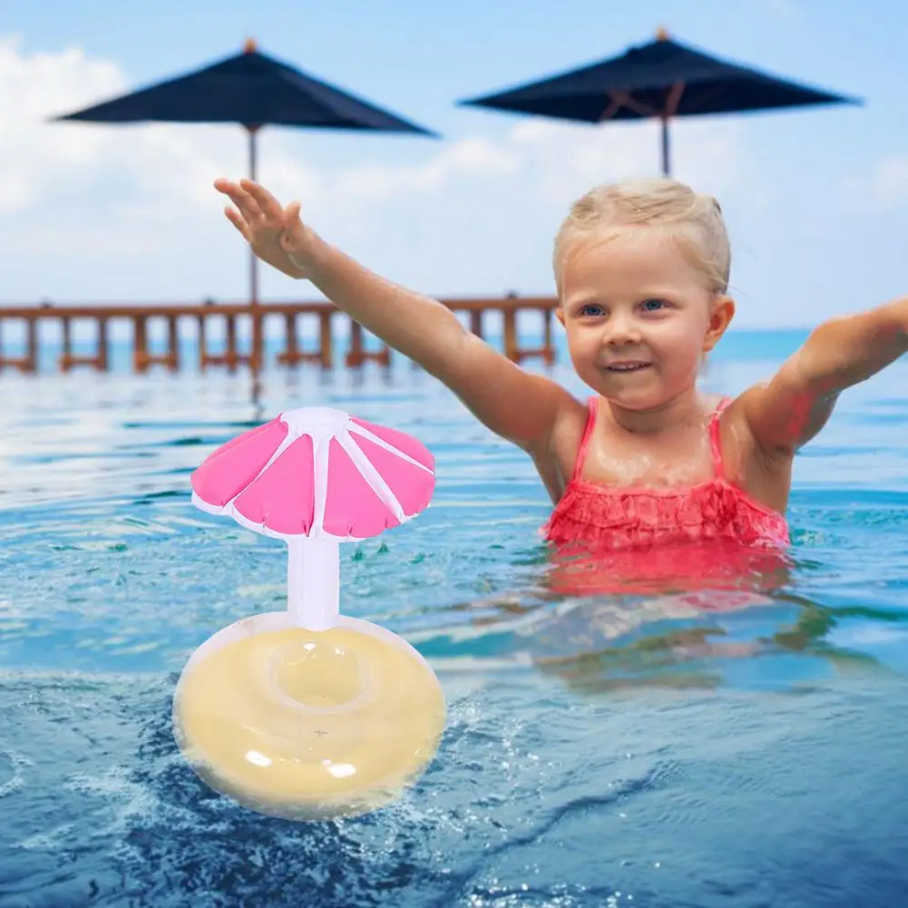 

Inflatable Cup Holder Small Umbrella Drink Holder Swimming Pool Float Bathing Pool Toy Party Decoration Bar Coasters Beer Cooler