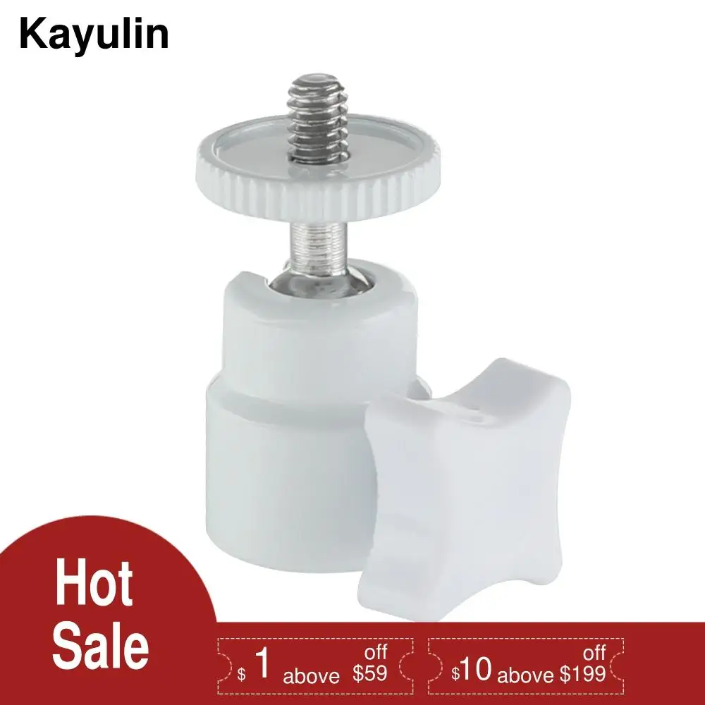 Kayulin видео металлическая мини шариковая головка белая с 1/4 дюймовым винтовым