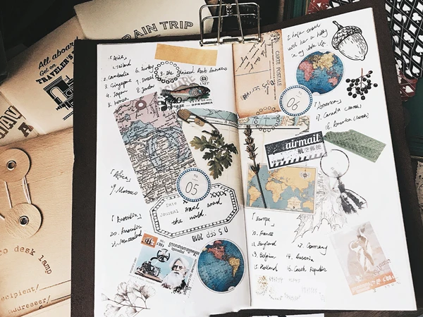 10 шт./компл. винтажная карта этикетка Vellum бумажная наклейка для творчества