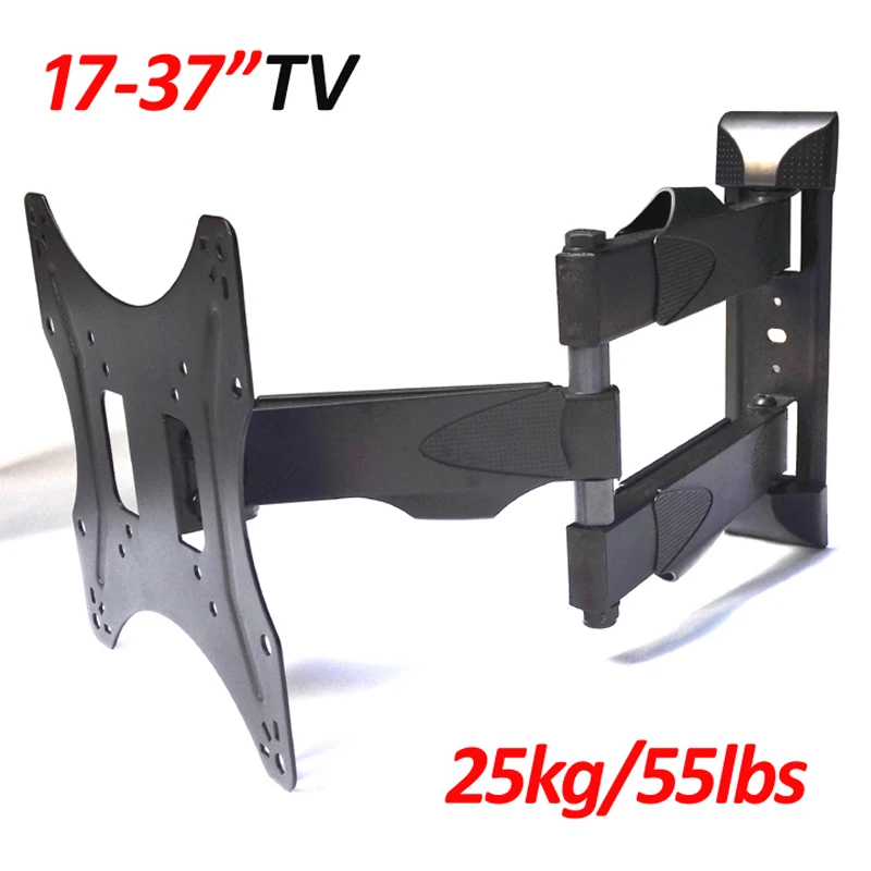 Lcd-N4 1"-37" 25 кг 3 рукоятки 30-420 мм низкий профиль полный движения ТВ настенный кронштейн lcd крепление Стенд Поддержка наклона 15 градусов 180 Поворотный