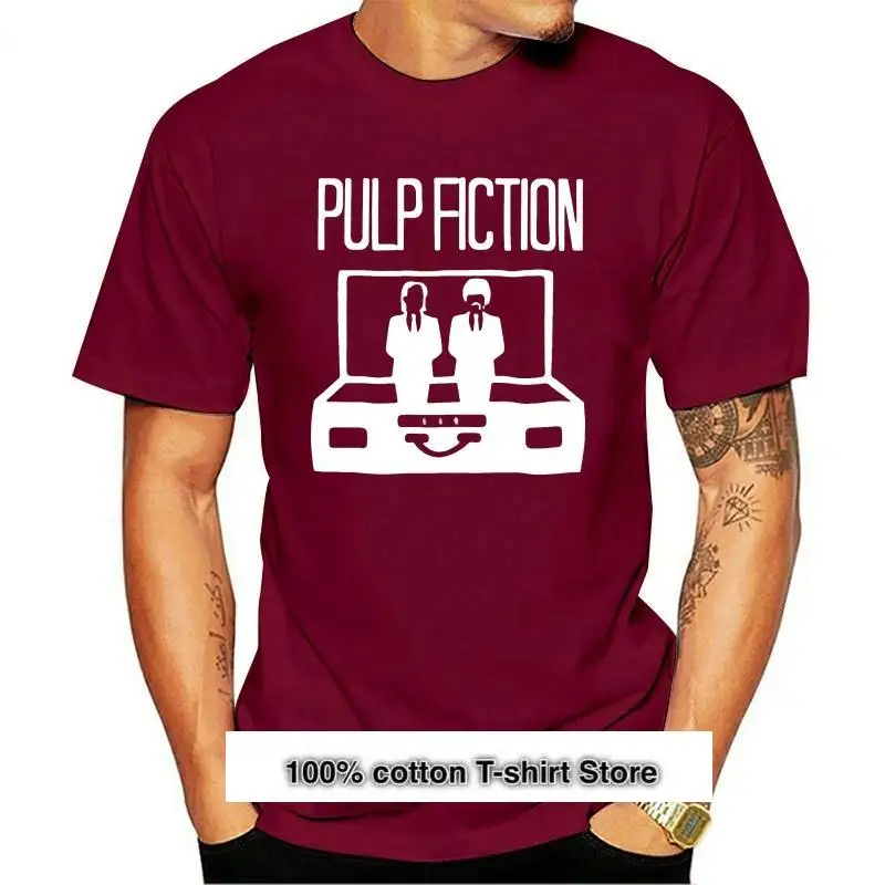 

Camiseta de Pulp Fiction Suitcase para hombre, ropa de algodón 666, color negro, S-XXXL, 100%