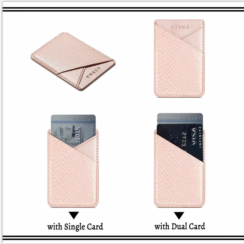 Универсальный держатель для карт с блестящими блестками чехол кредитных клейкая