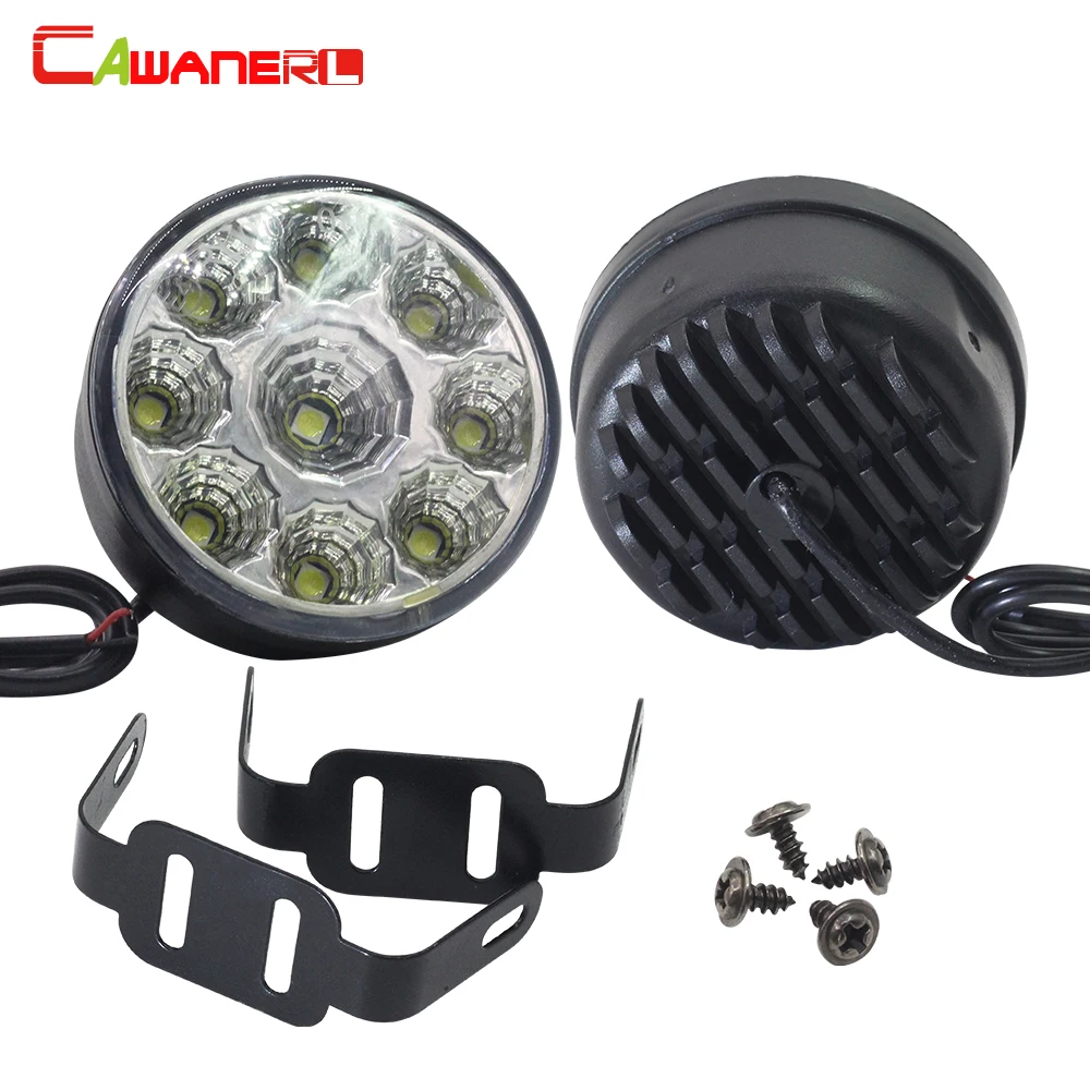 Cawanerl 2 х светодиодные противотуманные фары Дневные Фары Светильник лампа для