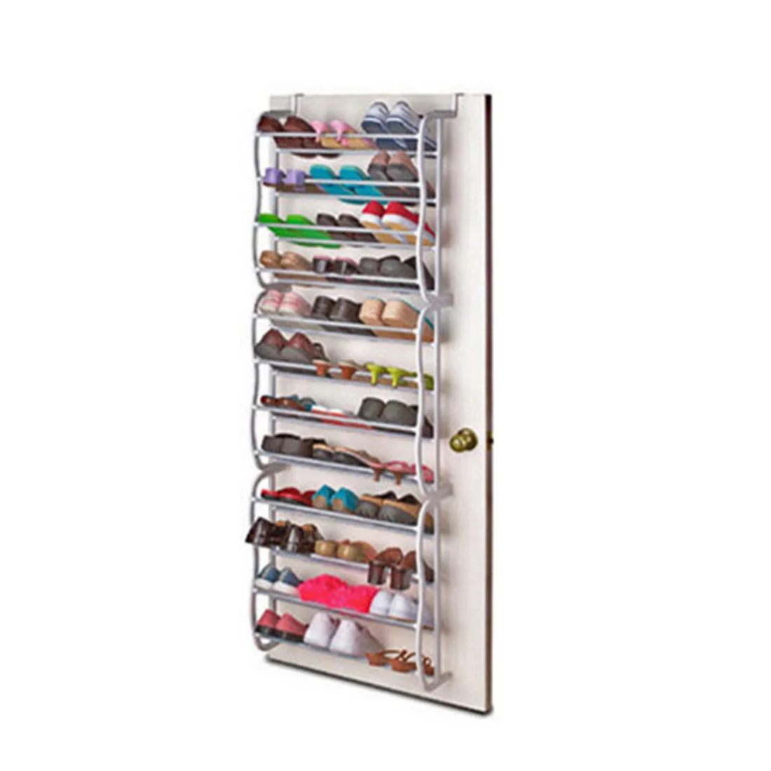

1pcs 8-Tier Over the Door Shoes Storage Rack Holder Hanging Shoes Organizer Storage racks stand holders - White