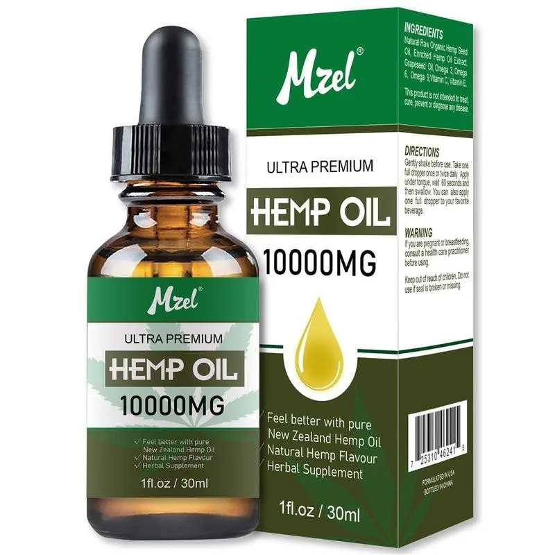 Эфирные масла CBD 30 мл 10000 мг органический экстракт семян конопли масло