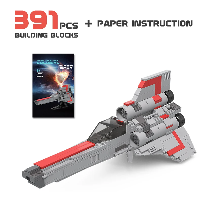 

MOC Battlestaral Colonial Viperals MKII/MKI Fit High-Tech Star Space Series Wars Building Blocks Education Bricks Kid Toy 560PCS