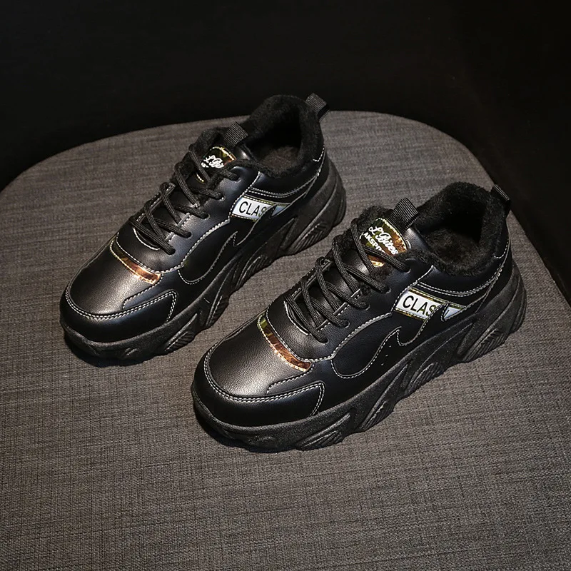 

Women Women Casual Sneakers Winter Sneakers Plush Fur Keep Warm Women Shoes Lace Up Female Shoes Comrfortable Shoes Women
