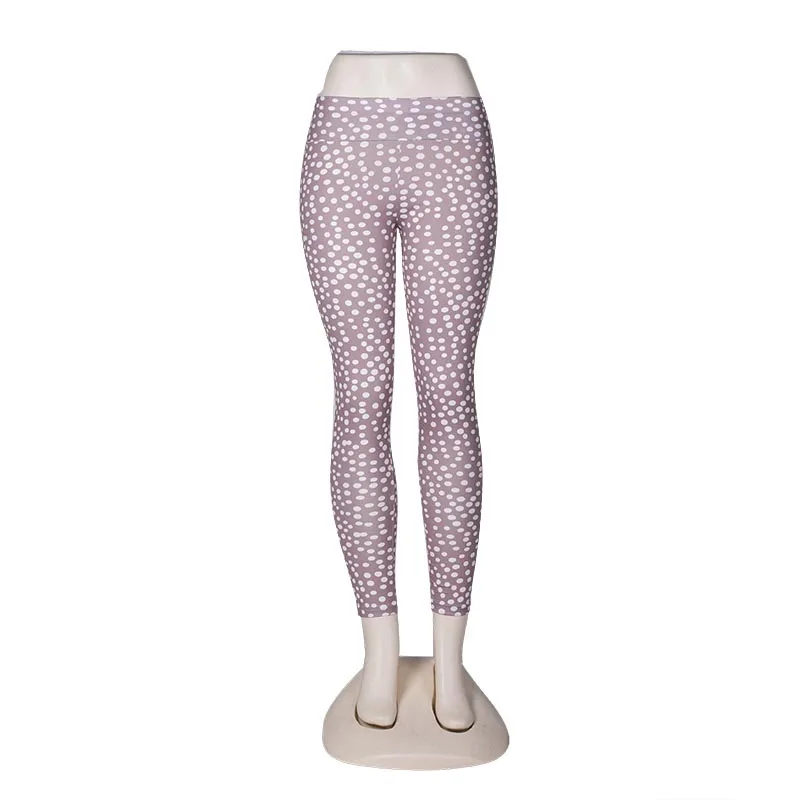 Сексуальные леггинсы Kaminsky в горошек женские повседневные штаны с высокой талией