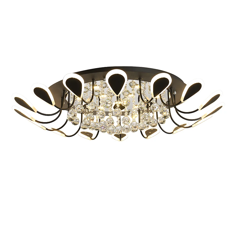 Роскошные хрустальные люстры светодиодная лампа для гостиной спальни кабинета