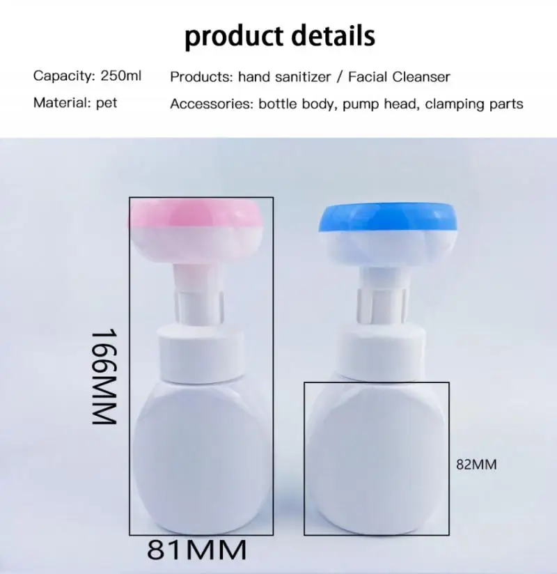 Пластиковая нажимная цветок пены бутылки многоразового Ванная комната ручной