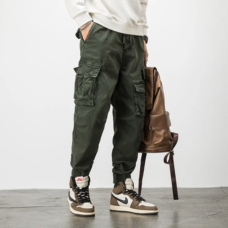

GlacialWhale Mens Cargo Pants Men Fashion 2021 Techwear Joggers Male Hip Hop Japanese Streetwear Trousers Jogging Pants For Men
