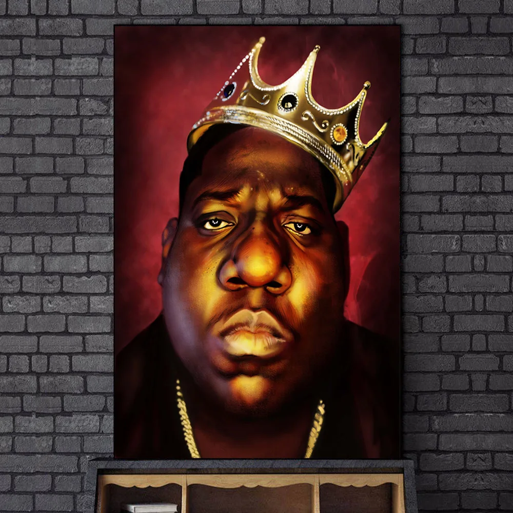 

Biggie Smalls Modern Art Posters And Prints Portrait Of Biggie Small Canvas Painting On the Wall Art Canvas Pictures Home Decor
