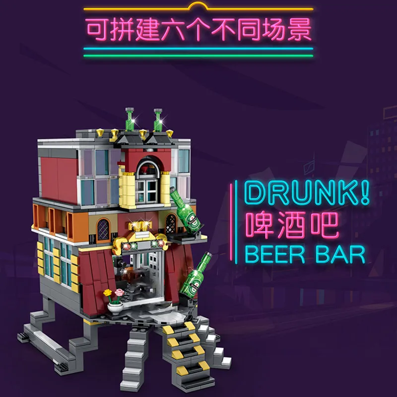 5 в 1 Детский конструктор Ночной клуб|brick toys|toys fortoys for children |