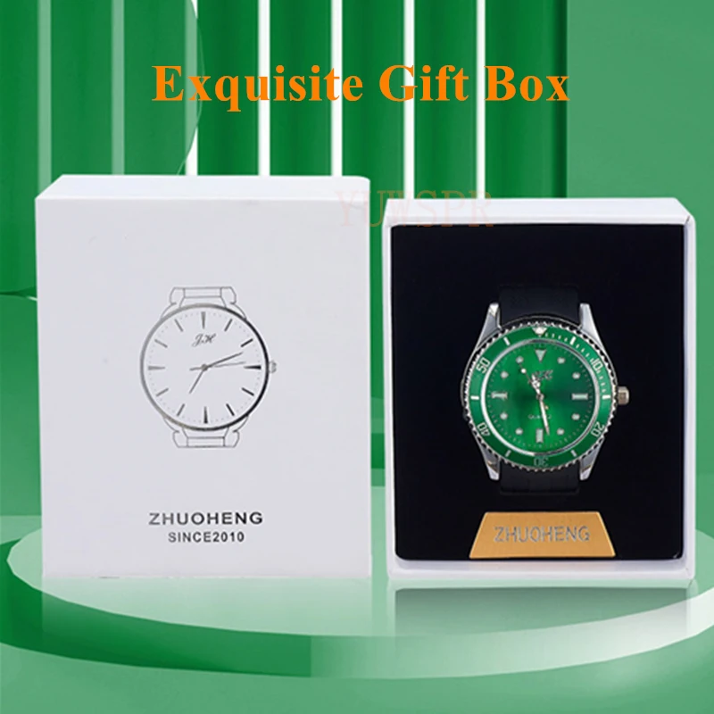 Часы мужские с прикуривателем зарядка от USB светящиеся стрелки черный ремешок