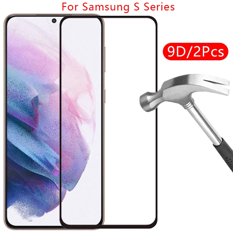 

Защитное закаленное стекло 9d для samsung s20 fe s21 plus 5g s10 lite, легкий защитный экран для samsung galaxy 10s, 20s, 21s, s20fe