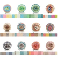5-strands Rainbow Color Yarns Ball for Knitting DIY Scarf Blanket Sweater Home Textile TC21