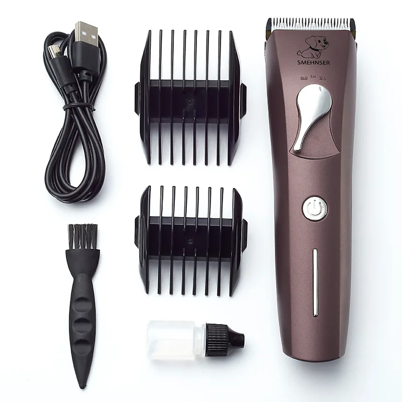 

Electric Dog Hair Trimmer Kit Cat Grooming Shaver Low Noise Ceramic Hairdresser Cutter Puppy Smart Rechargeable Hairclippers Set