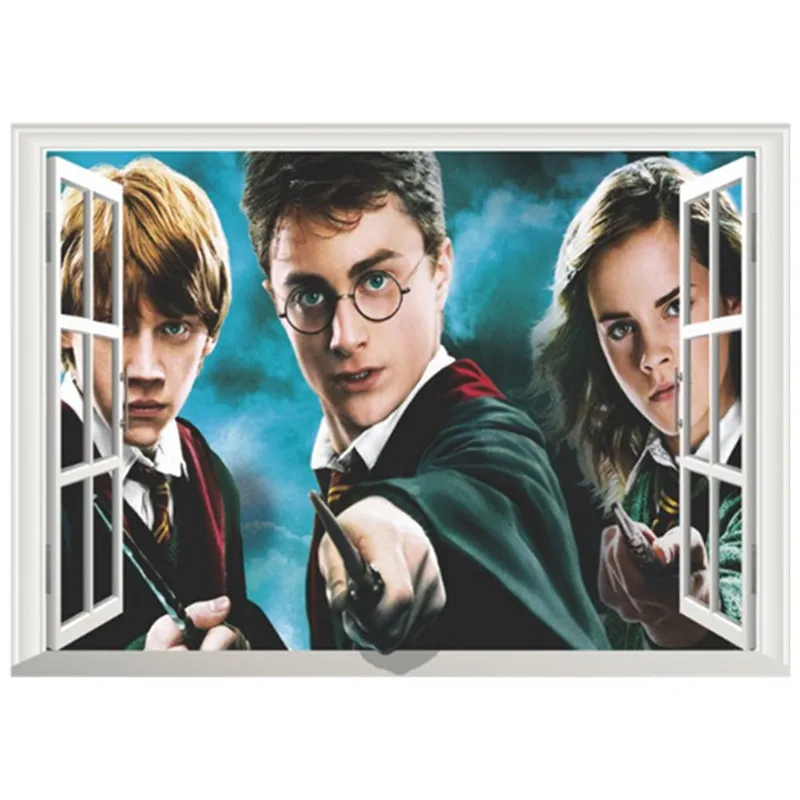 Волшебный мальчик фигурки из кино поддельные 3d оконная виниловая наклейка на