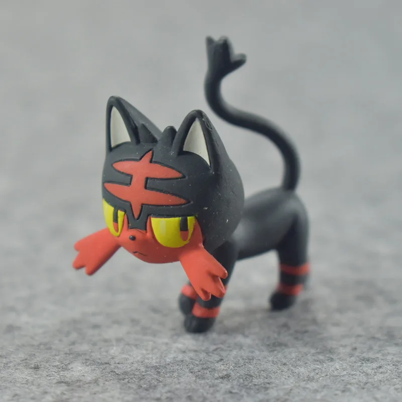 FMRXK 4 ~ 7 см аниме мультфильм Солнце Луна Rowlet Litten Popplio Tapu Koko Rotom ПВХ Фигурки игрушки