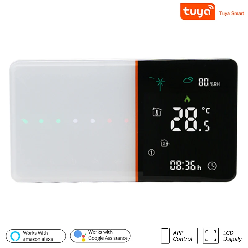 

Умный термостат с сенсорным ЖК-экраном и поддержкой Wi-Fi