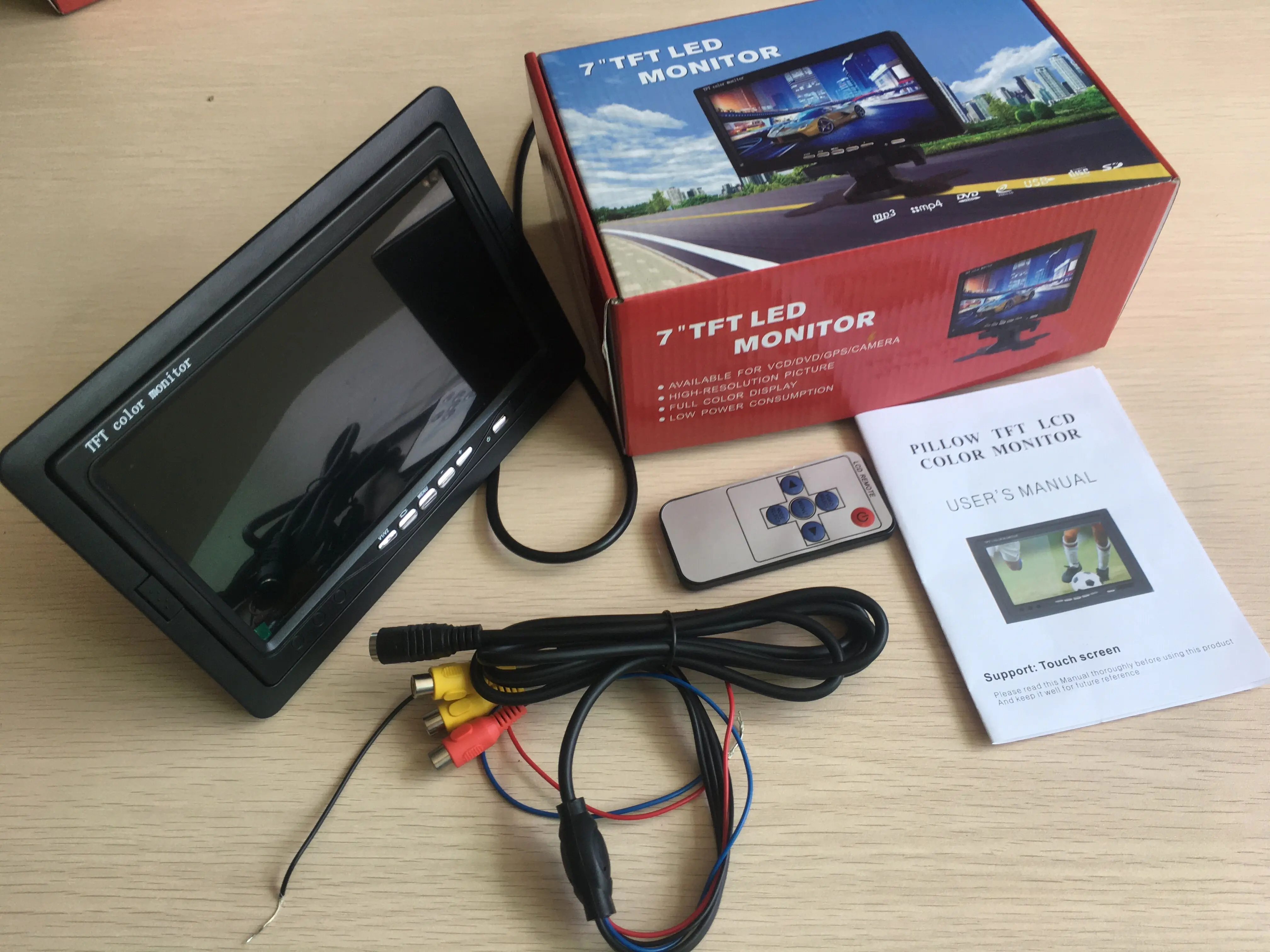 7 дюймов автомобиля монитор TFT для системы видеонаблюдения.|cctv monitor|7 inch cctv monitormonitor