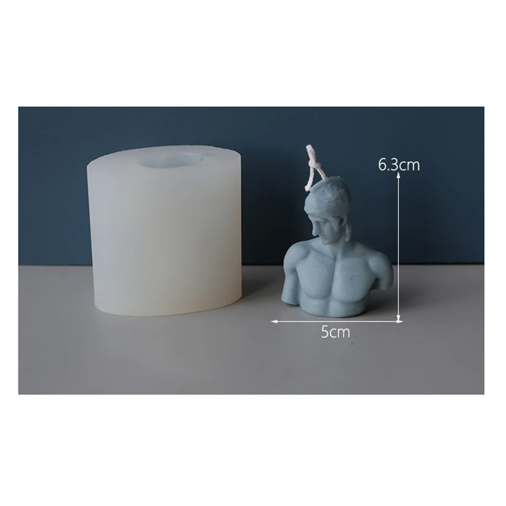 

Ares Portrait Mold Decoration Plaster Statue Decoration Aroma Candle Diy Material Candle Plaster Mold Candle Diy Silicone Mold