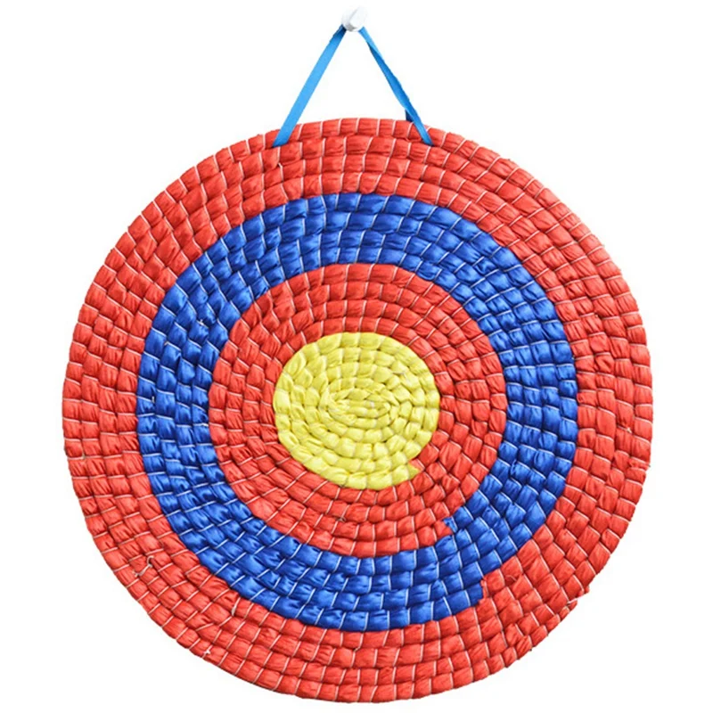 

Archery Grass Target Traditional Solid Straw Archery Target Coloured Rope Target Face Three Layer for Archery Practice