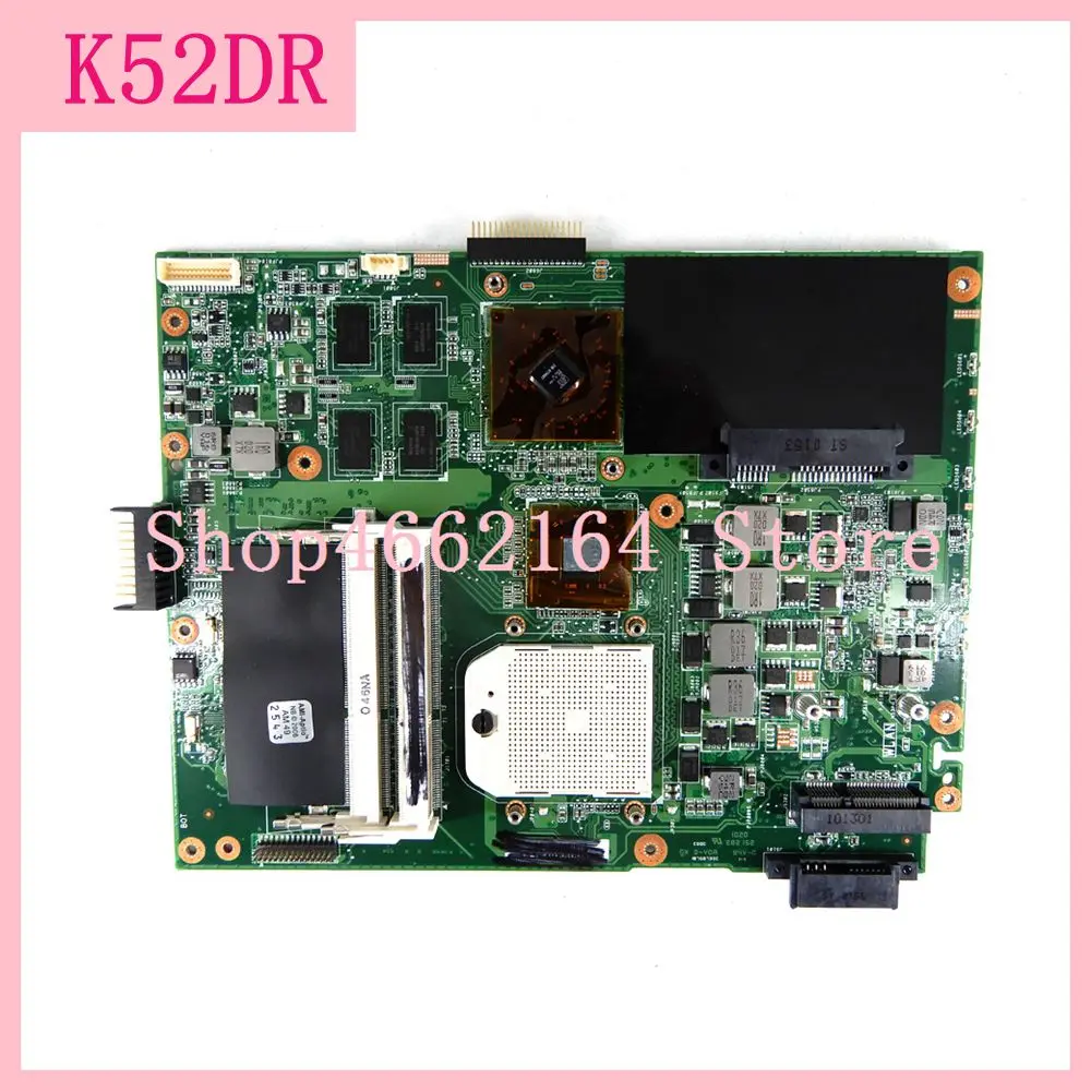 Материнская плата для ноутбука K52DR для ASUS K52DY A52D K52DE K52D X52D с основной платой 8 * память 100% проверена на работоспособность, бесплатная доставка