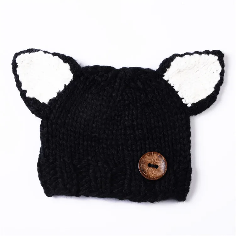 Manual Knitting Girls Keep Warm Coarse Wool Hat Cartoon Seven kinds Fox Weave Hat Kitty Squirrel Little Bear Rabbit Cloak Hat