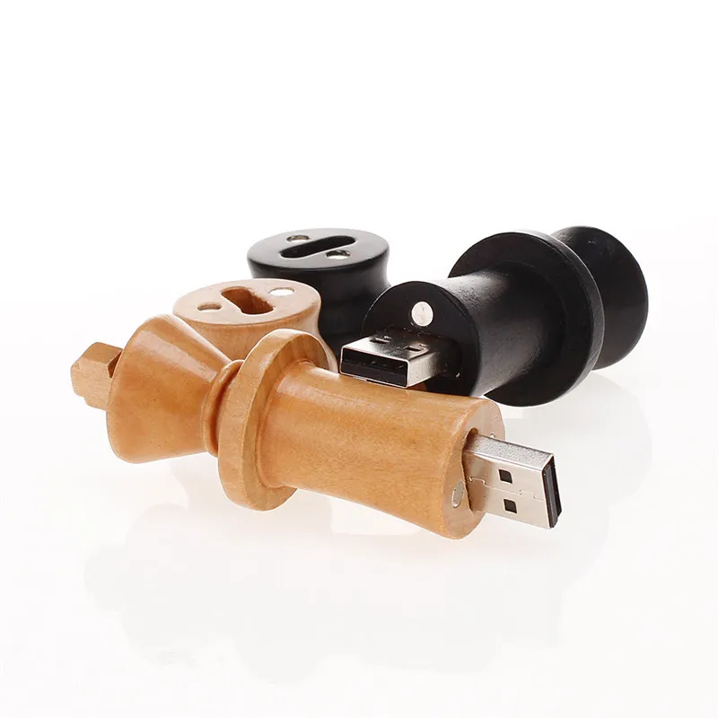 

New Creative High Quality Wood Chess Flash Usb 2.0 4Gb 8Gb 16Gb 32Gb 64Gb Usb Chess Pendrive Memory Stick Usb Flash Drive