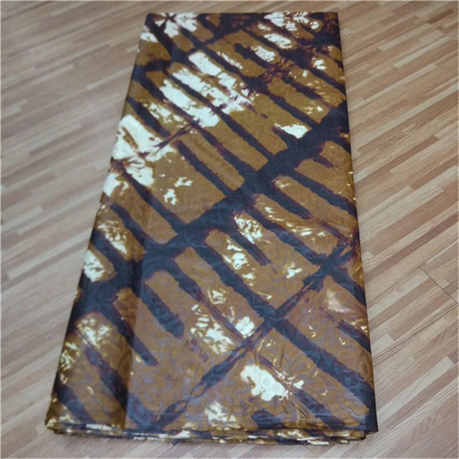 as picture Высокое качество Африканский Базен riche ткань хлопок морская парча ткань tissu africain бассейна riche getzner 5 ярдов/партия - Цвет: as picture