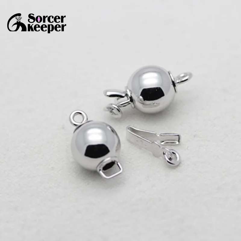 10 шт. Посеребренные Круглые застежки карабины DIY ювелирное изделие крючки