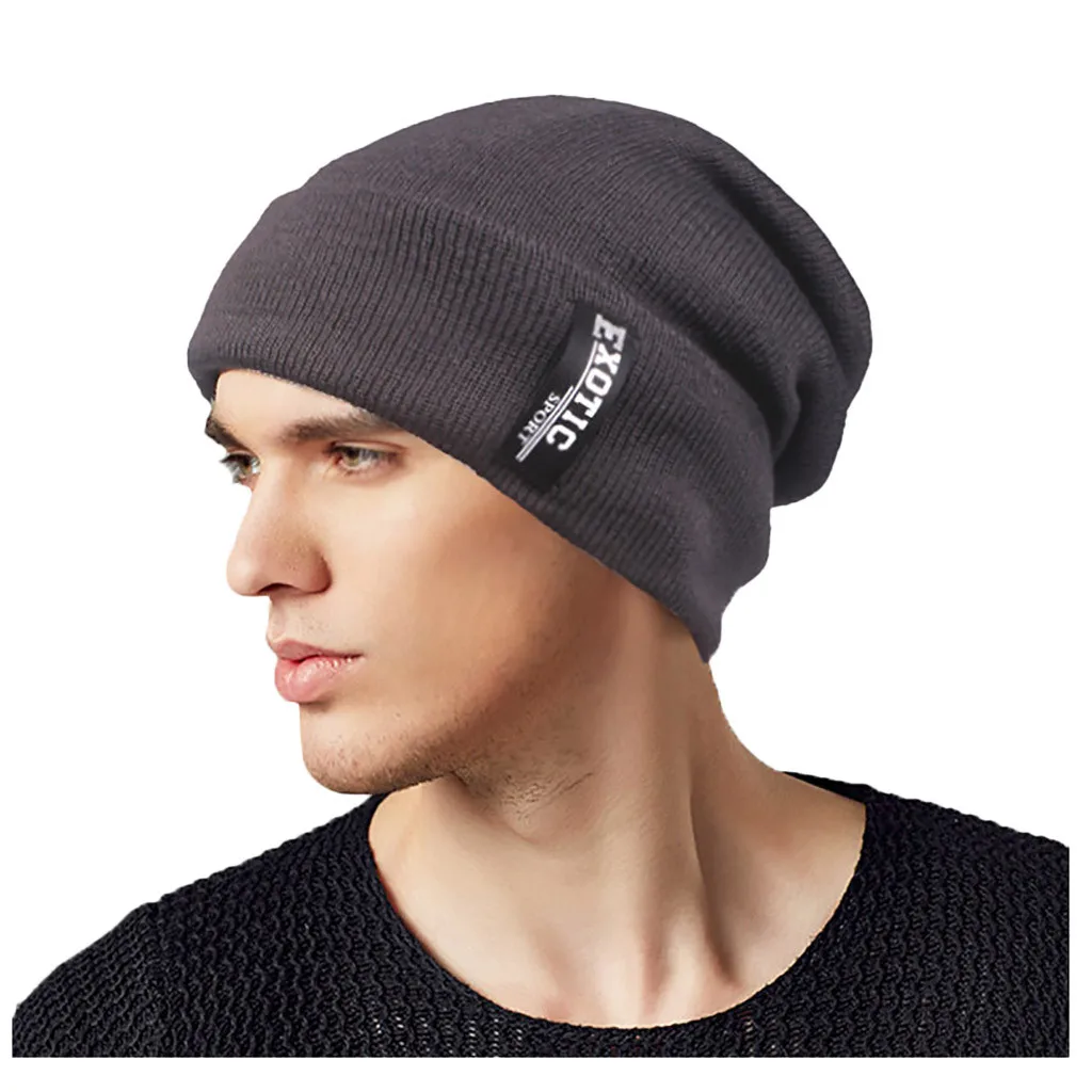 Новинка 2019 уличная теплая вязаная крючком зимняя мешковатая разноцветная шапка