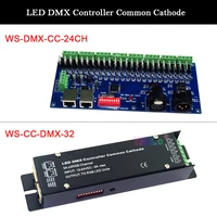 dc 12v 24v high frequency dmx rgb controller 3 ch 24 ch channel common cathode dmx512 decoder for lightingled striplampbulb