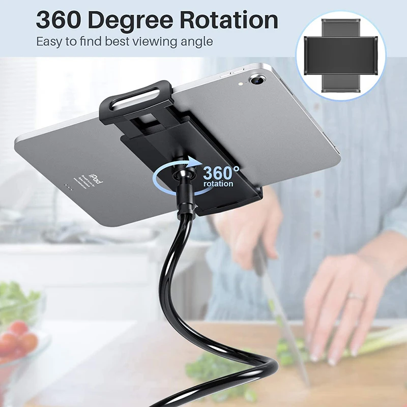 360º rotary adjustment lazy holder universal desktop bedside stand for ipad tablet car smart mobile phone 4 0 10 5 desk holder free global ship
