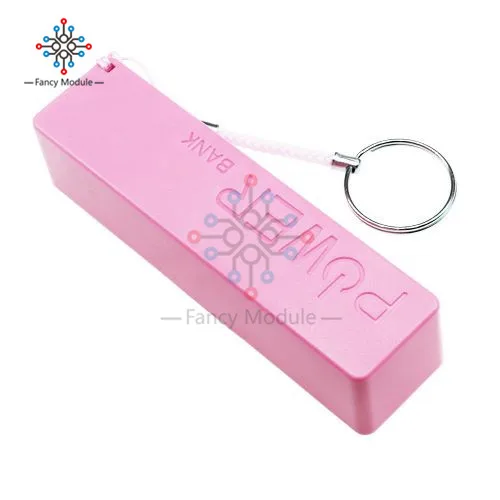 Чехол для внешнего аккумулятора 18650 синий желтый зеленый черный белый розовый 1