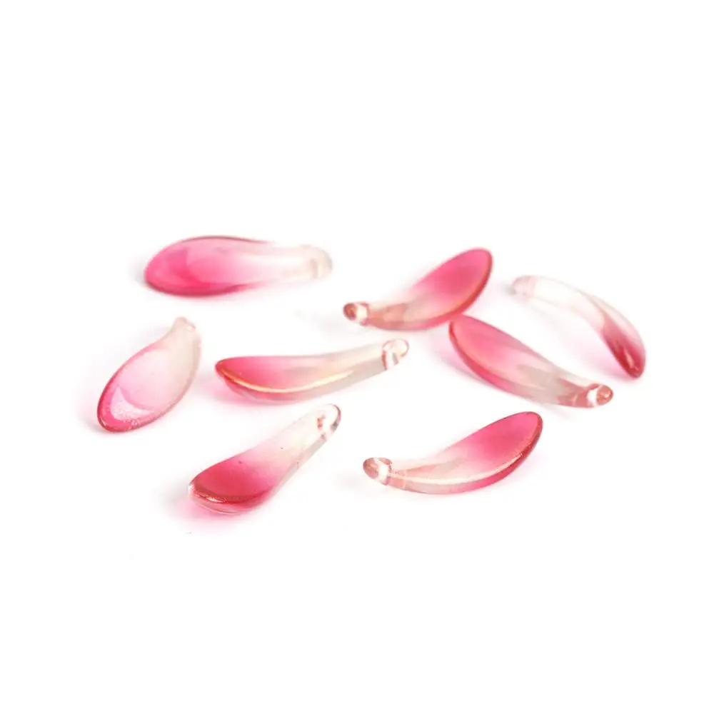 DoreenBeads разноцветные стеклянные бусины петалина цвета фуксии фурнитура для