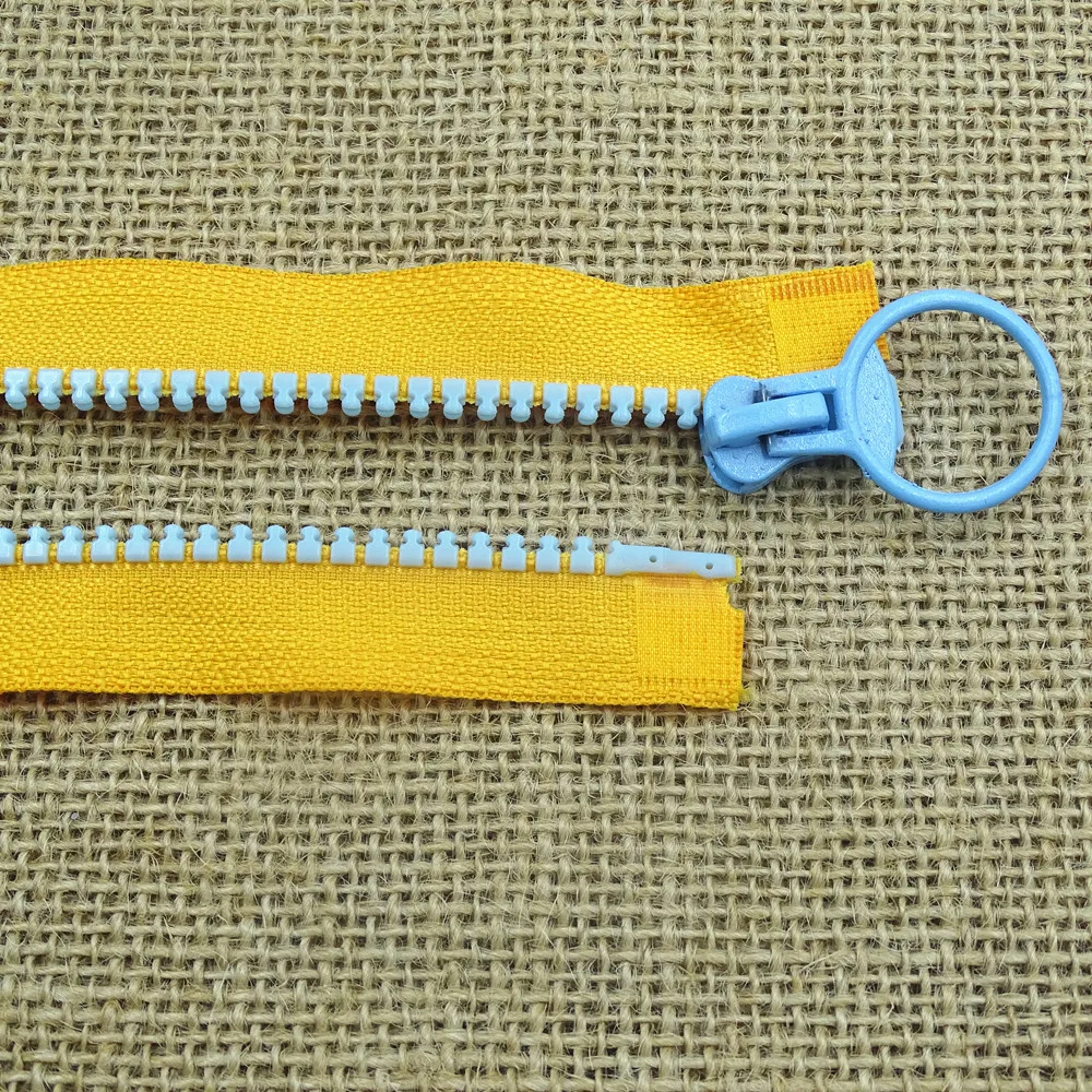 

5Pcs 50Cm (20 Inch) Opening 5# Resin Zipper Pull Ring Zipper Head DIY Suitable For Bags And Clothing