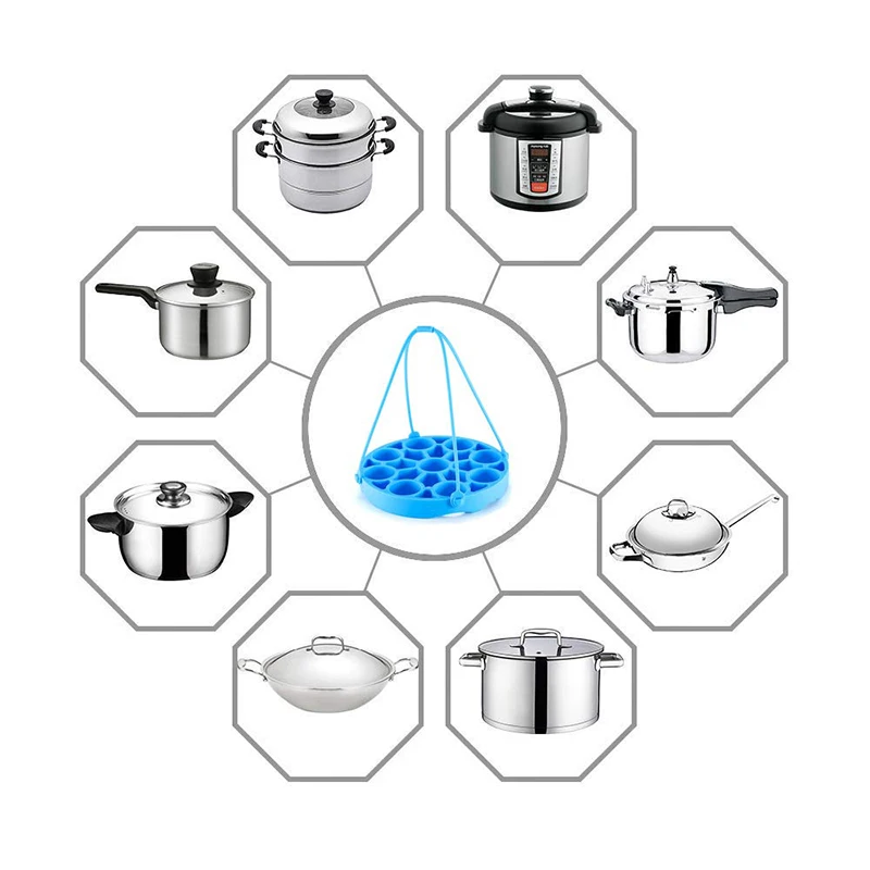 Силиконовая стойка для яиц отпаривателя подставка с ручками вмещает форму