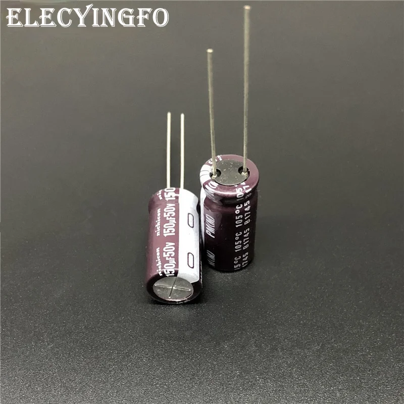 

5Pcs/50Pcs 150uF 50V150uf NICHICON PM Series 10x20mm 50V150uF Low Impedance Aluminum Electrolytic capacitor