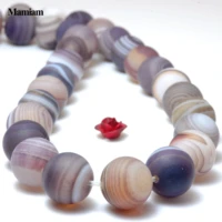 mamiam lavender stripes agate beads matte round loose stone 8mm 10mm bracelet necklace diy jewelry making gemstone gift design