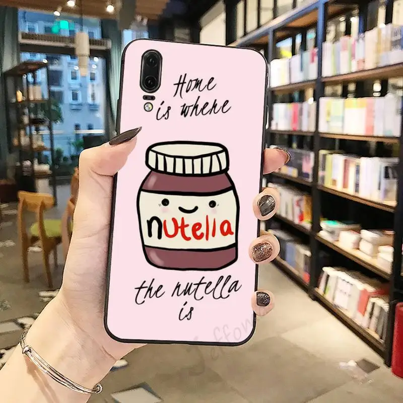 

Chocolate nutella cartoon cute pattern Phone Case For Huawei honor Mate P 10 20 30 40 i 9 8 pro x Lite smart 2019 nova 5t