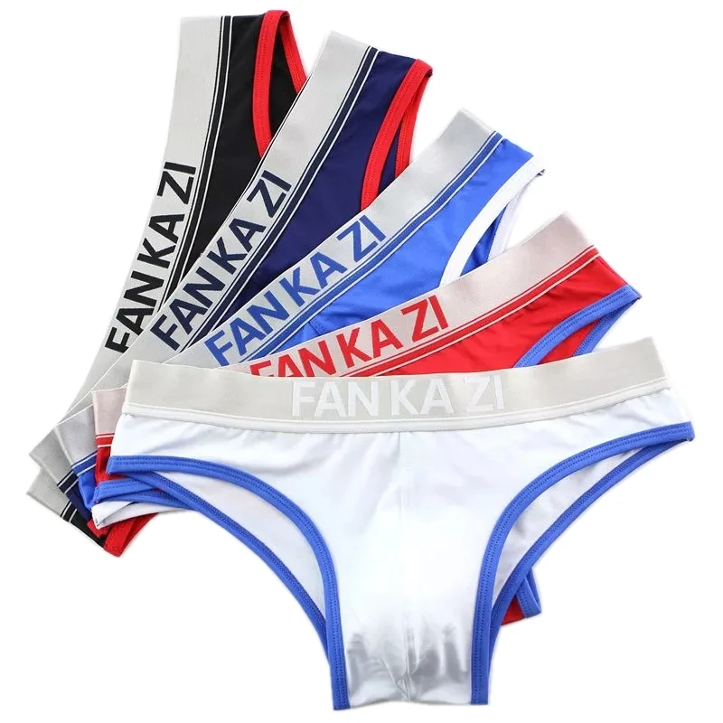 Дышащее нижнее белье Для мужчин сексуальное бикини трусы 5 шт./упак. сексуальный