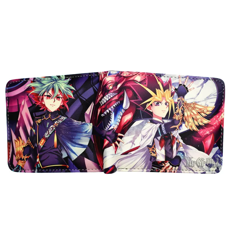 Мультфильм Yu Gi Oh короткий кошелек Высокое качество PU мужской кошелек мальчик кошельки для монет - Цвет: YM1981708