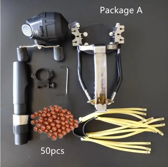 Package A Мощный многофункциональный Стрельба Из Лука Bowfishing стрельба рыбы Рогатка катапульта для охоты лук Рыбалка слинг стрельба рыболовные дротики - Цвет: Package A