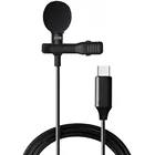 Мини портативный микрофон конденсатор клип на лацкане Lavalier Mic usb c проводной MikrofoMicrofon для телефона ноутбука с разъемом для наушников