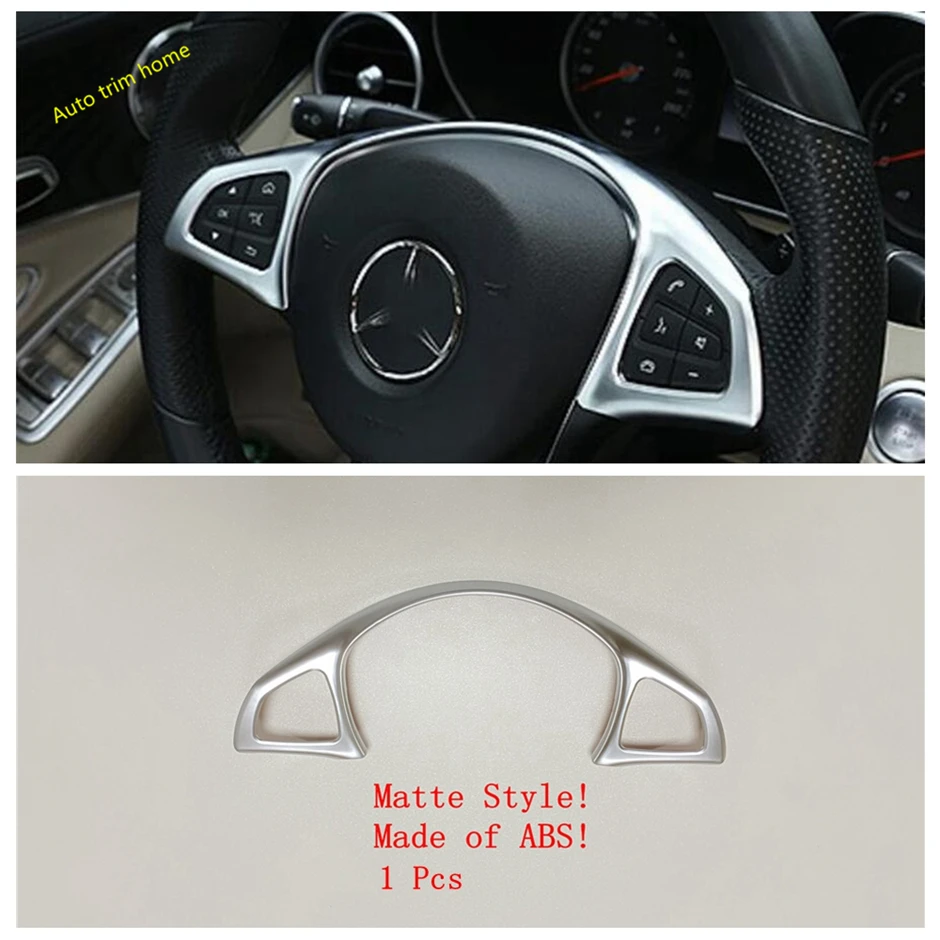 

Lapetus Steering Wheel Decoration Cover Trim For Mercedes Benz C Class W205 GLC X253 2015 - 2021 ABS Matte / Carbon Fiber Look