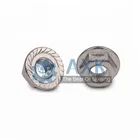 1510 шт. дюймовая 14 516 38 12 6-32 8-32 10-24 Unc America грубая форма Блокировка Металл тяжелый преобладающий крутящий момент Фланцевая Шестигранная гайка