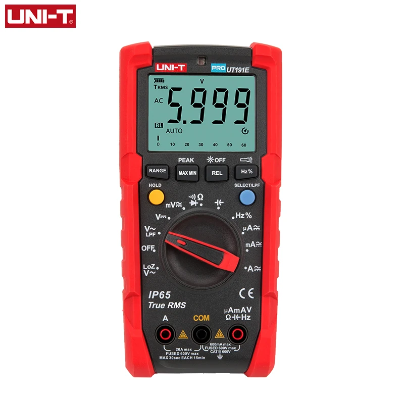 UNI T UT191E UT191T Профессиональный цифровой мультиметр истинное среднеквадратичное